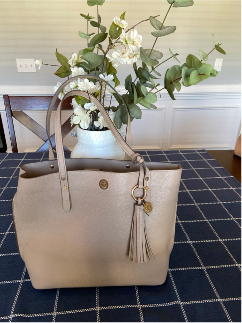 Anne Klein beige shoulder bag, Nearly new